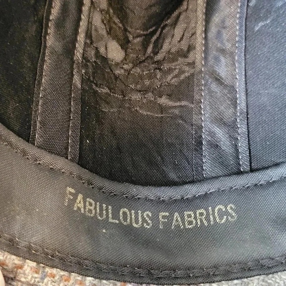 Dobbs Fifth Avenue Fedora Hat 7 1/8 Men's Vintage Tweed Plaid Buckle - Picture 6 of 6